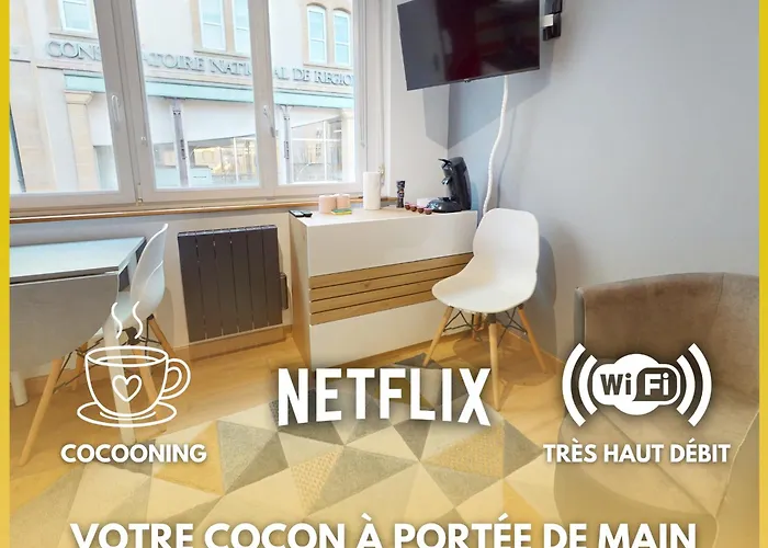 Le Petit Cocon, Station, Center & Free Coffee Lägenhet *